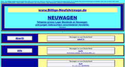 Desktop Screenshot of billige-neufahrzeuge.de