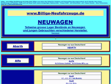 Tablet Screenshot of billige-neufahrzeuge.de